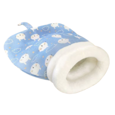 冬天貓咪睡袋 貓咪睡袋 睡袋貓窩 貓窩 貓睡袋 寵物睡袋 寵物窩 貓牀 貓咪牀 寵物保暖窩 冬天貓窩, 1個, 【現貨款】加厚加絨升級版-藍兔子,L碼【55*45cm適合20斤內愛寵】