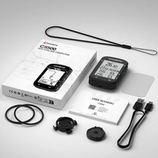 COOSPO GPS 무선 사이클링 코드 계량기 데이터 로깅 안전 모니 결합 올인원 컴패니언, 1개, 검정색