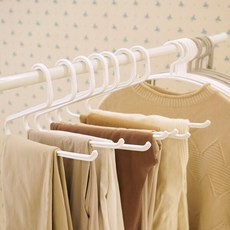 아트박스/보노하우스 윌로우 오픈형 바지걸이 10개 치마 바지 옷걸이 행거