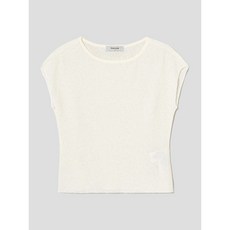 브랜드정품 에잇세컨즈 8SECONDS 주름지 반소매 티셔츠 아이보리 289090