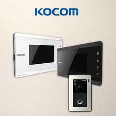 코콤 아날로그 2선식 비디오폰 KVP-70C 초인종포함세트, (설치안함)