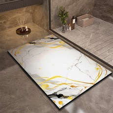 럭셔리 스톤 목욕 매트 욕실 흡수성 발 매트 빠른 건조 미끄럼 방지 샤워 카펫 화장실 러그 도어 매트 빨, 01 40cmx60cm, 08 9