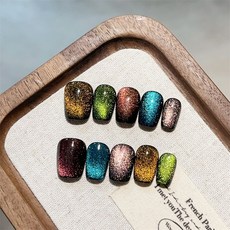 界限之光 純手工美甲穿戴甲 指甲貼片 BNP134, 1個, BNP134-M碼(實品拍攝)