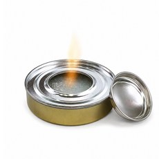 리빙큐큐 달고나 착화제 알콜 캔 고체연료화로 (국내산), 1개