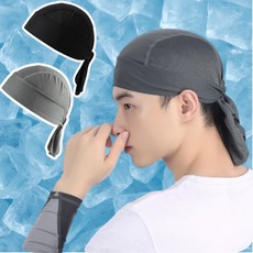 도치코 스포츠두건 쿨링 자전거 라이딩, 블랙+그레이1+1, 1개