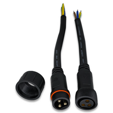 SB0007-B25 3핀 x 2.5sq 서큘라 몰딩 방수 케이블 전기 전원 배선 연결 통신접속용 커넥터