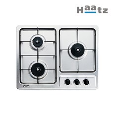 [전국설치가능] 하츠 빌트인 3구 쿡탑 가스레인지 교체 건전지형 타공 560x430 / GC-3605, LPG, GC-3605 (건전지점화)