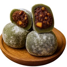 쫀득한 국산찹쌀 견과류 찹쌀떡 [쑥 영양모찌 100g 20알], 2kg, 1박스