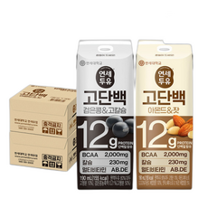 연세두유 프로틴 두유 (검은콩고칼슘+아몬드잣), 1개, 190ml