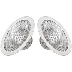 배수 헤어 캐처 메쉬 메탈 싱크대 스트레이너 세트 2개 욕실 욕조 세면대 구멍 샤워 배수구2.75인치 상단1인치에 적합합니다, 2-3/4 Inch