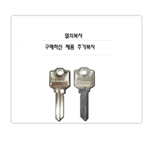 공통키 마스터키 동일키 쌍둥이키 호텔락 철문용 방화문 실린더 도어락 열쇠 현관정, 11번 마스터복사, 1개, 11번마스터복사