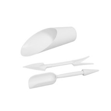 綠色山嵐 多肉工具三件套（桶鏟 起苗種植器）工具 鏟土 園藝工具 起苗移植, 1個, 白色（桶鏟+起苗種植器）