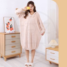 連帽浴袍 珊瑚絨 睡衣居家服