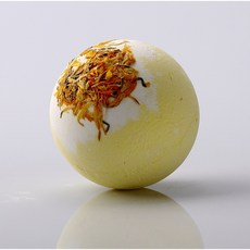 精油香氛洗澡球, 1個, 泡澡球(金盞花)-黃