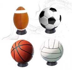 스포츠볼 디스플레이 받침대 축구공 농구공 배구공 럭비공 인테리어 장식 탁상 진열 홈카페 거실 서재 컬렉션, 1개, 공받침대-원형