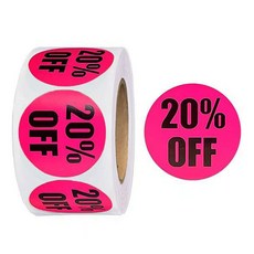 20% 컬러 롤 스티커 1롤(500개) esc+179Zm