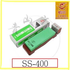 蝦印 究極 砥石 SS-400 超級陶瓷 磨刀石 400# 附底座, 1個