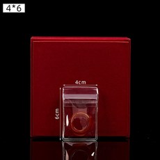 加厚透明PVC珠寶收納首飾品密封手鐲防氧化手串勛章捏捏樂自封袋, 1個, 雙面26絲（10個）透明超白普通款,7x10cm