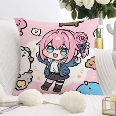 도로롱 쿠션 니케 승리의 여신 NIKKE 굿즈 피규어 도로시 인형 귀여운 캐릭터 생일 선물, 35x35(베개코어 없음), C