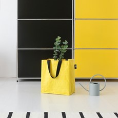 마켓비 FILSTEM 타포린백 캐링백 장바구니 쇼퍼백 S 소형 (옐로우), 옐로우, 1개