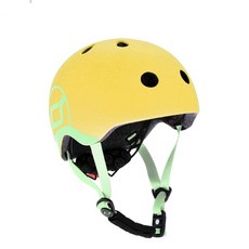 Scoot & Ride 兒童安全帽 1-3歲適用 頭圍48-52cm CNS認證 磁扣設計, 安全帽-萊姆黃 / 4142, 1個