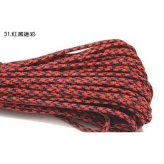스탠드 코어 낙하산 코드 매는 밧줄 캠핑 등산 로프 하이킹 빨랫줄, 1M, CHINA, 1개, 5. RED-BLACK / A. 1M