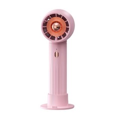 탁상용 선풍기 무소음 무선 미니 usb 충전형 사무실 미니 강풍 데스크탑용 새로운 홀더 충전식 선풍기 팬 배터리 US 모바일 1200m 핸드 휴대용 포함 핸디, pink
