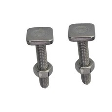 카약 레일 설치가 트랙 용이함 슬롯 T 슬라이딩 장착 스레드 볼트 해머 헤드 M6 너트, 2 Piece