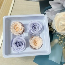 Hoja Verde 永生玫瑰花材 四色裝 不凋花 單盒販售 花藝DIY 畢業花束 乾燥花 玻璃花盅盆花, 07