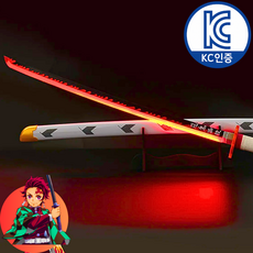 리베니 LED 카타나 귀멸의 칼날 검 장난감 칼 일륜도 귀칼 젠이츠 렌고쿠 탄지로 무이치로 기유 이노스케, 레드