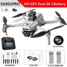 SG901Pro RC 드론 8K HD 듀얼 카메라 화면 제어 지능형 장애물 회피 리모컨 쿼드콥터 장난감, 02 SG901Pro-8K-2B, 1개