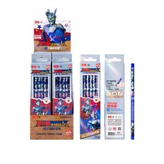 一正文具 奧特曼鉛筆 HB圓桿帶橡皮擦 兒童學生寫字筆, 1個, YZ6998宇宙之光六角桿沾頂鉛筆