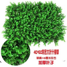 台灣公司 嘉義出貨 仿真草坪 塑料草坪 假草坪 櫥窗裝飾 假草 墻面裝飾 綠植墻 背景墻 植物墻 店鋪裝飾墻 商場裝飾, 40*60特密大葉金錢什錦草