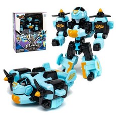 변신 로봇 킹콩 메카 전쟁 신 탱크 비행기 완구, 1개, 에어플레인 시안