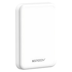 스피디 20W 맥세이프 무선 고속충전 보조배터리 5000mAh, 화이트, SPE-B2DC5WL15W