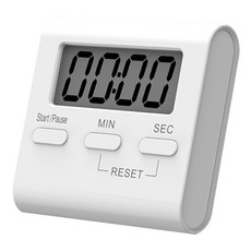 廚房計時器 重置, 白色-3按鍵款, 1個