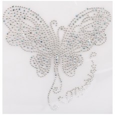 아클라 핫픽스 모티브 디자인 의류부자재 스톤 큐빅 크리스탈_, 16. 나비, 1개