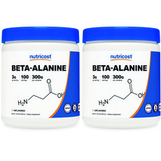 nutricost β-丙胺酸粉 無調味 無麩質, 300g, 2罐