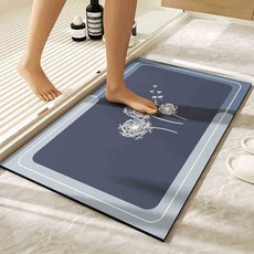 悅閱國際 速乾地墊 20*30cm, 1個, 藍色 灰色