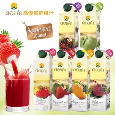 泰國皇家農場 鮮榨果汁 (荔枝/草莓/百香果/芭樂/芒果) 200ml/1000ml 非濃縮還原, 1個, 1000ml,芭樂