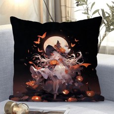 애니 캐릭터 소파쿠션 양면 소파 쿠션 솜 포함 세탁가능 고탄력 애니팬 필수 캐릭터 침실 거실 사무실 겸용 애니팬용 세탁가능 고탄력 트렌디한 스타일, KAG-4, 40 x 40CM (솜포함 양면쿠션)