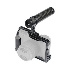 BGNing 알루미늄 카메라 케이지 후지필름 XE4 호환 맞춤형 테두리 프레임 콜드 슈 아리 마운트 핸드그립 손목밴드 조명 모니터 홀더 (케이지), BGNing 콤보 B