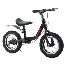 무페달 자전거 16인치 밸런스 스트라이더 바퀴 두발 주입식, A. 47cm 블랙 페달 브레이크