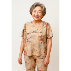 hybe 찰랑찰랑 쭉쭉 늘어나는 냉장고바지소재 50대 60대 여성 실내복 편한옷 할머니옷 요양원옷 요양원실내복 엄마잠옷 할머니잠옷