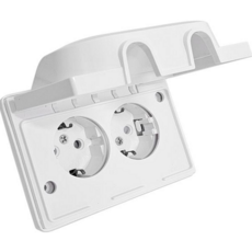 매입 콘센트 가로형 방수형 2구 방우형 콘센트 실외 벽면 방적형 안전 접지 멀티