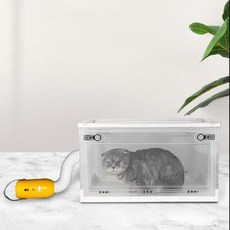 펫드라이룸 강아지 고양이 털말리는 기계 건조기 가정용, E. 중형 + 멸균 가능한 저소음 건조기, 1개