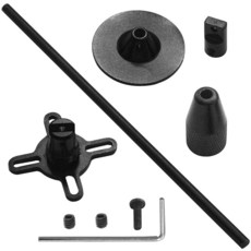 Vgoohobby 알루미늄 합금 RC GPS 나침반 안테나 접이식 베이스 고정 마운트 홀더 브래킷 RC DIY 쿼드콥터 멀티콥터용(블루), 블랙, 블랙