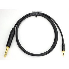 Canare L-2E5 音源轉接線 6.3mm 轉 3.5mm 鍍金TRS, 1個