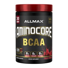 ALLMAX Aminocore BCAA支鏈胺基酸粉 水果賓治口味, 1個, 315g