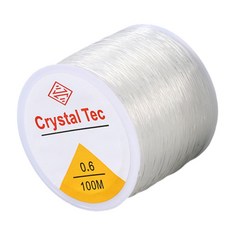 일리마 우레탄줄 0.6mm 100m 비즈 공예 반지 팔찌 만들기, 1개, 투명